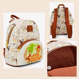 NWT Loungefly Disney Bambi Friends Mini Backpack